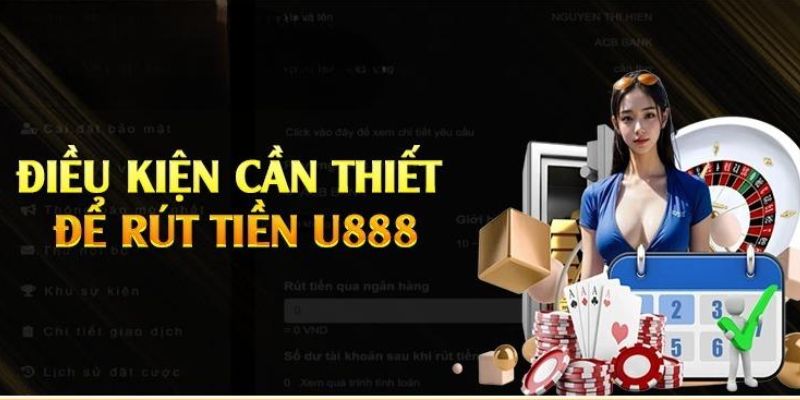 Điều kiện để rút tiền U888